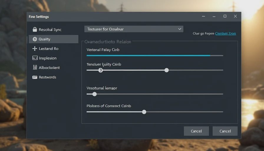 A clear and detailed video game graphics settings menu shown on a computer screen.