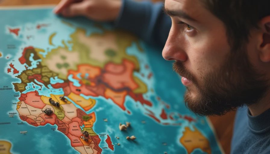 Illustration for pal world map